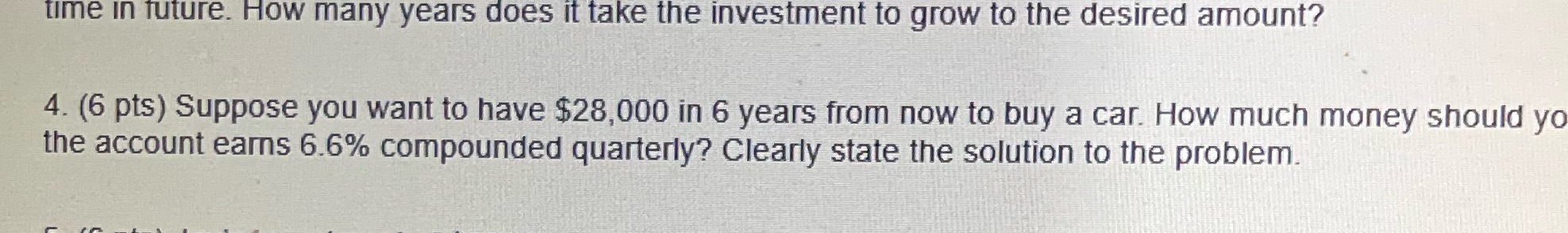  time in future. How many years does it take the investment