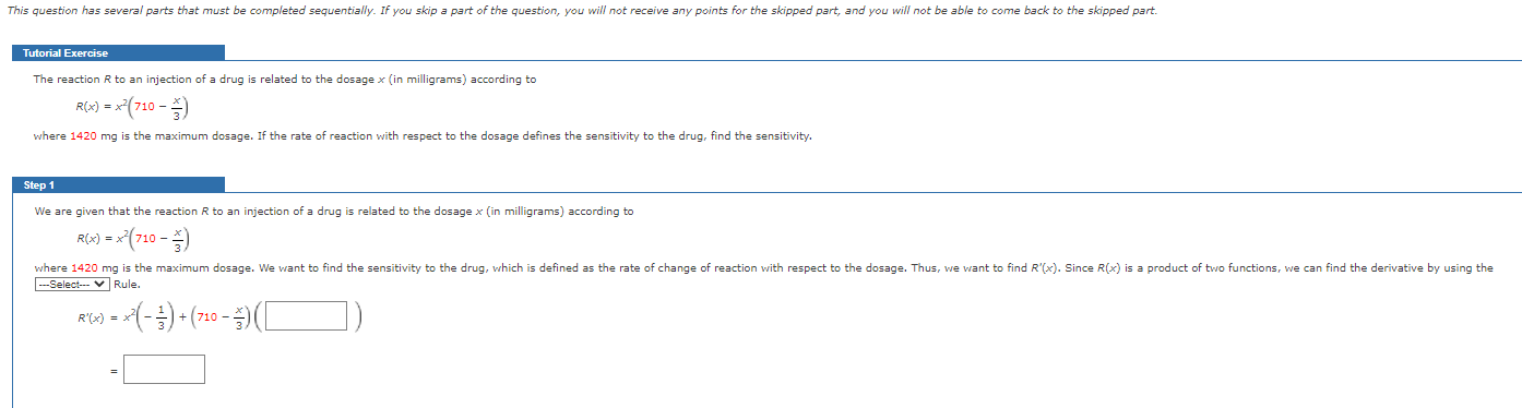 This question has several parts that must be completed sequentially. If