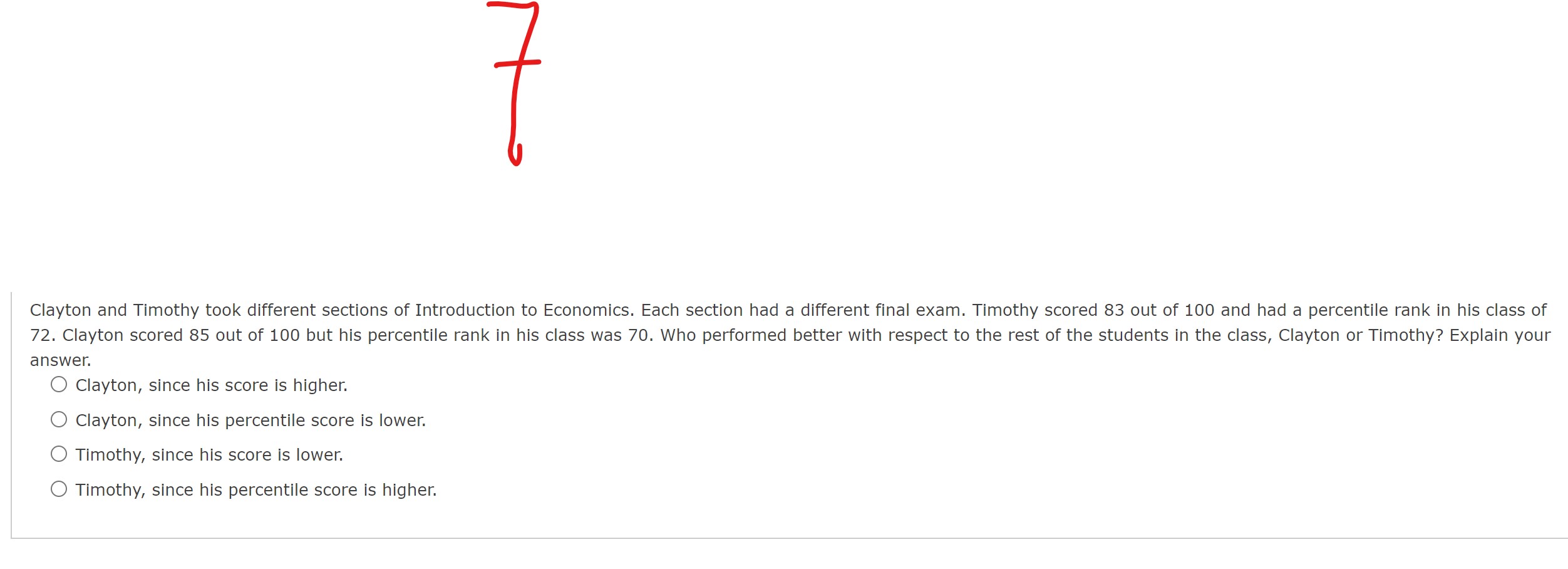 :1 Each of the following data sets has a mean of)? =