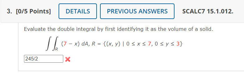 n = 2, and take the sample point to be the upper