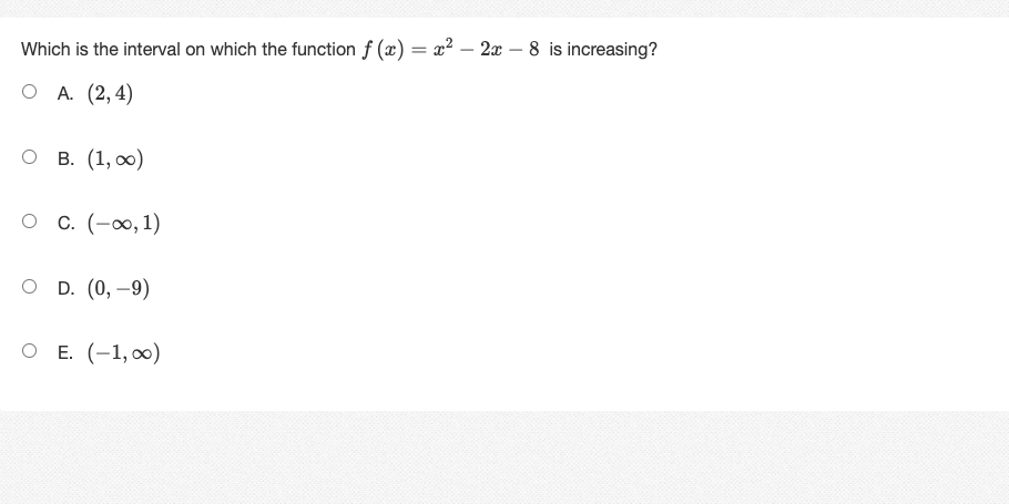 v/4) O D. absolute minimum at (-1, 1); absolute maximum at (2,