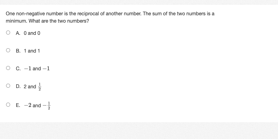 1) and absolute maximum at (2, /4)Find the values of x that