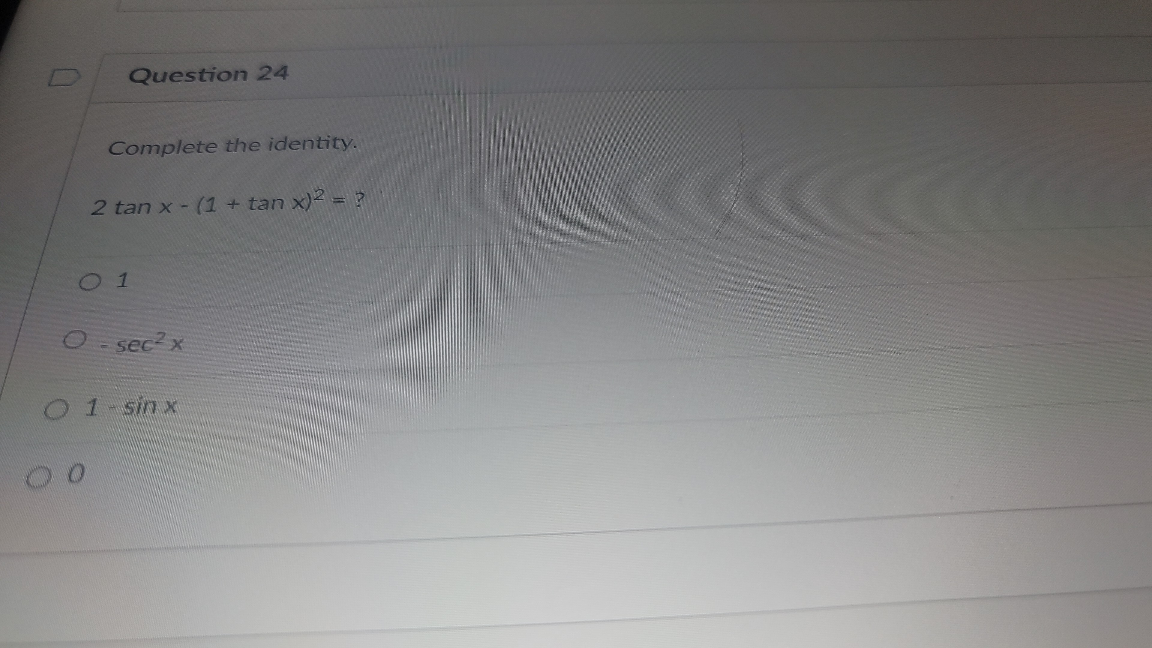 3x Question 22D Question 22 Write the expression as the sine, cosine,