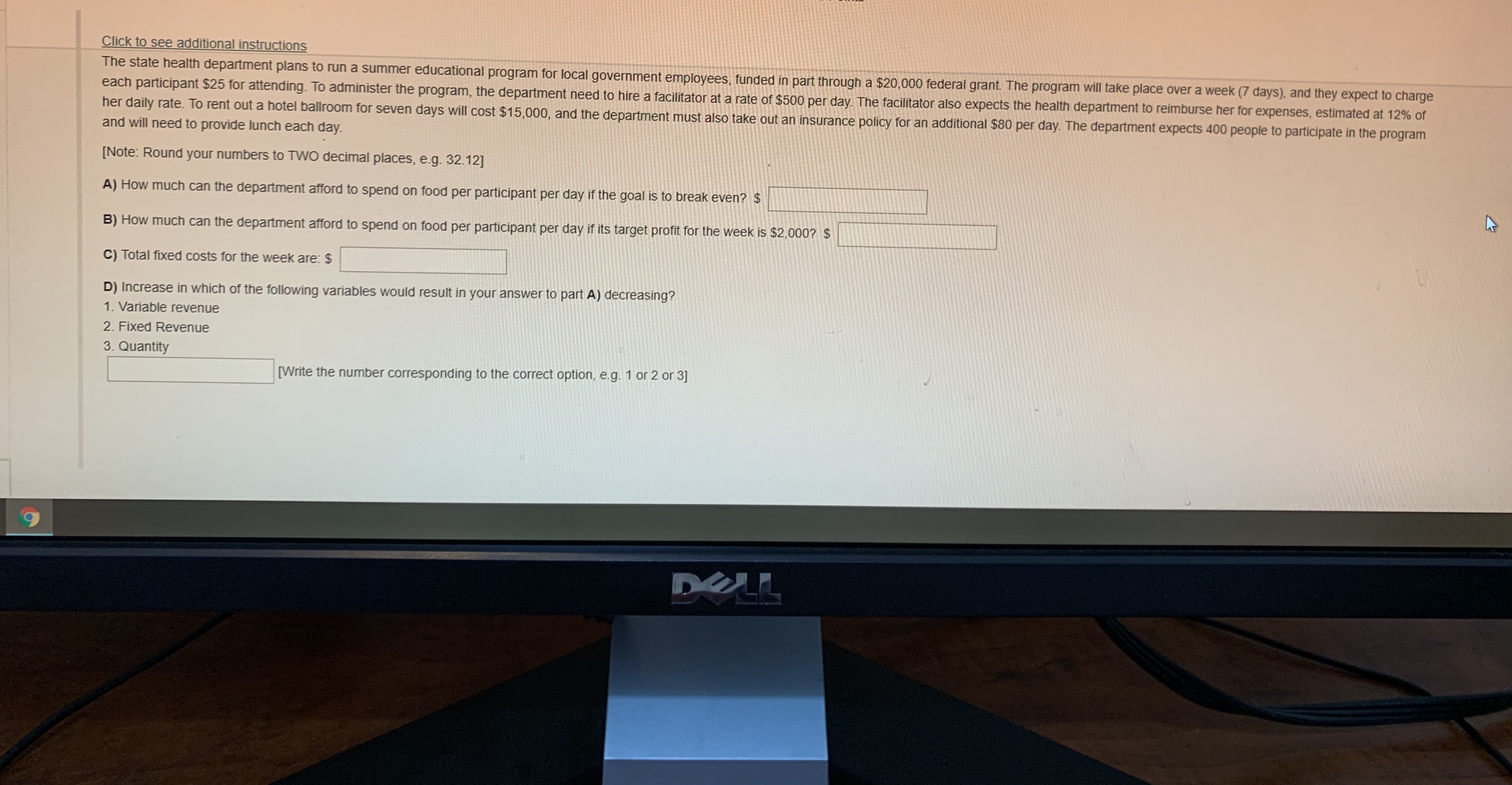  Please answer all questions Click to see additional instructions The state