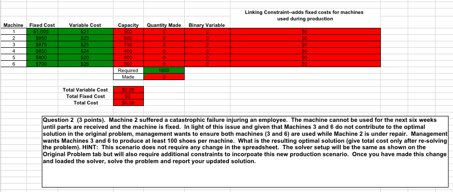 re-solved); however. you are free to change any of the GREEN cells