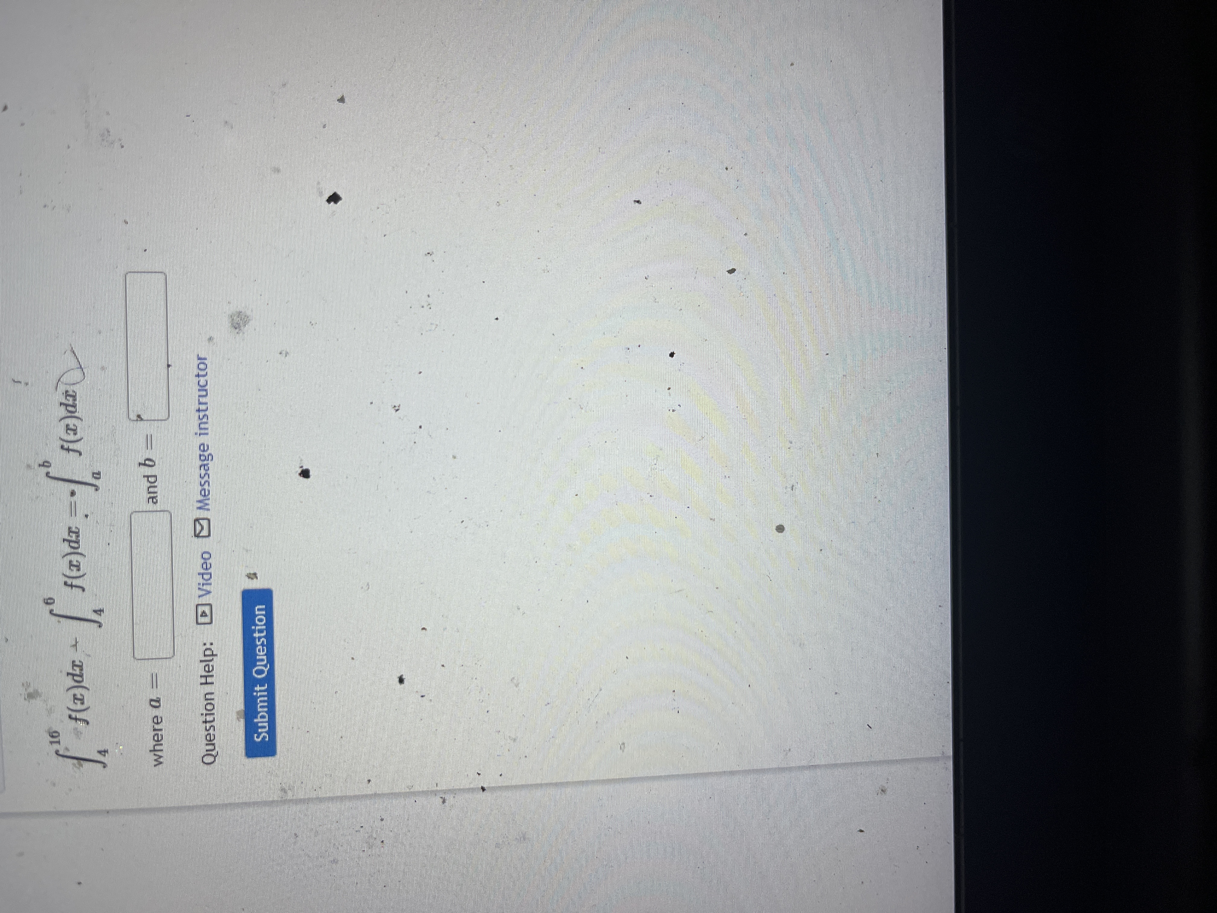 ) 1 5) Ax, over [1, 4] as an integral. Provide a,