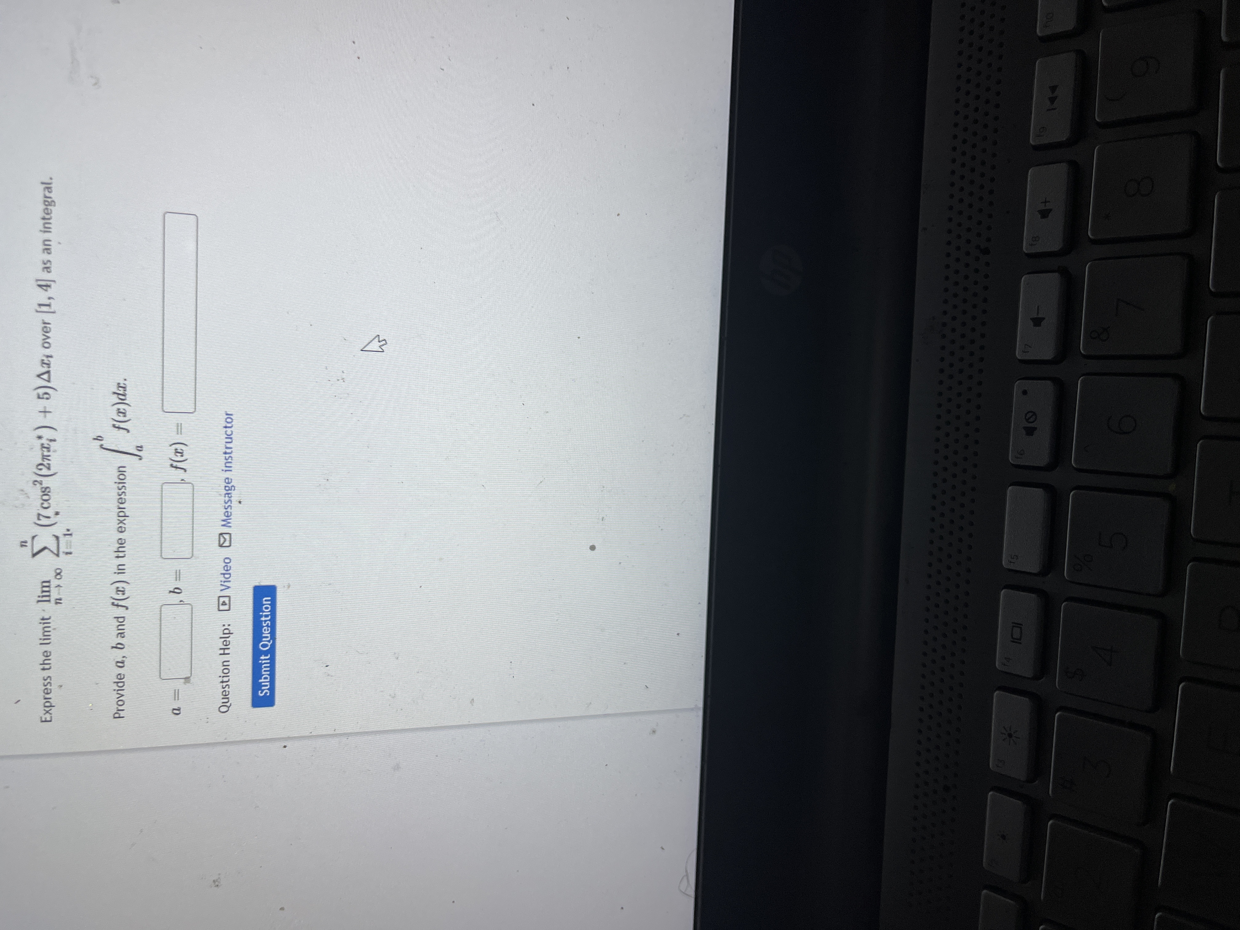 Message instructor Submit Question 17 5 6 8