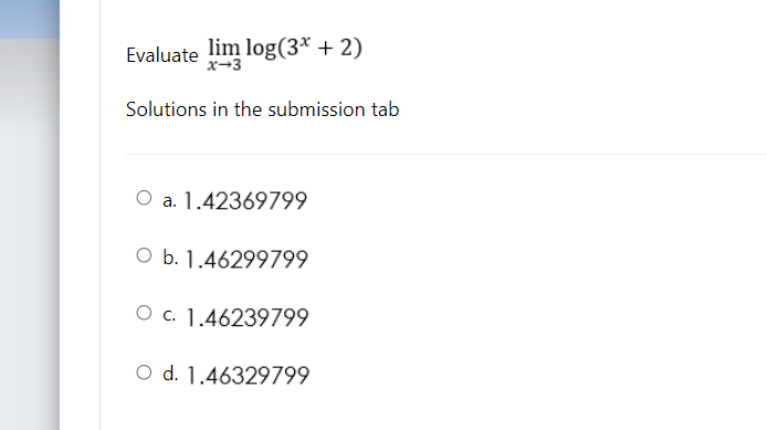 +2x+15 x-3 Solutions in the submission tab O a. Continuous at x