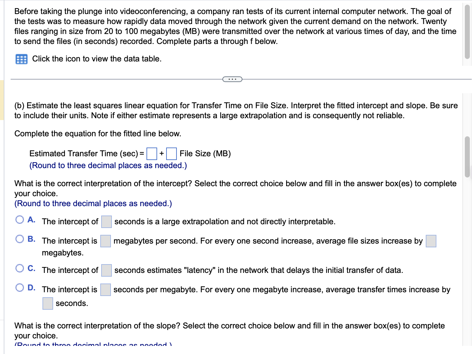 measure how rapidly data moved through the network given the current demand