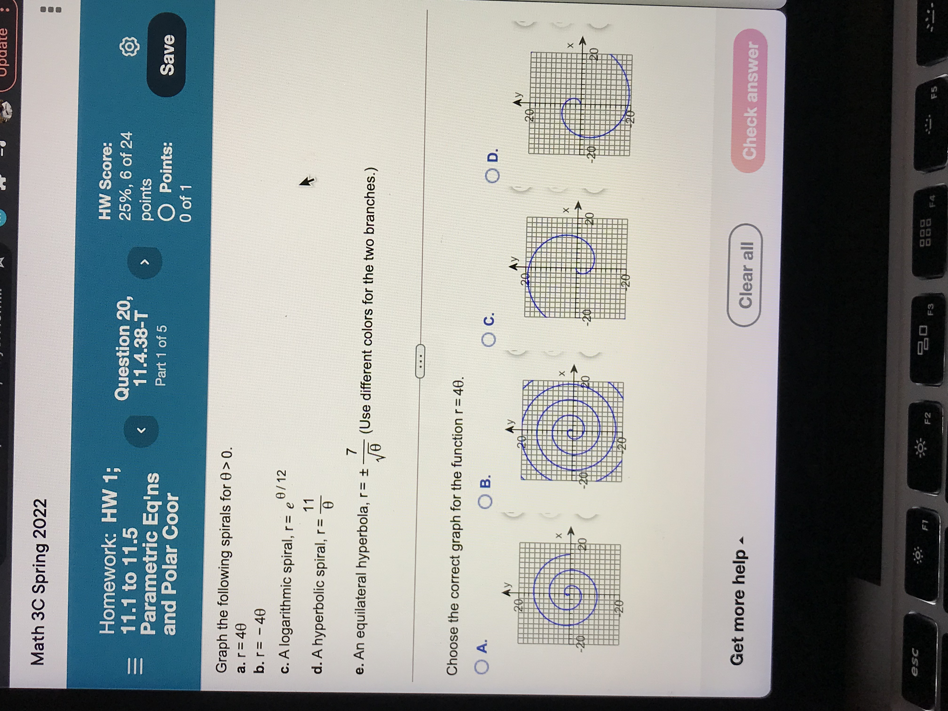 update Math 3C Spring 2022 Homework: HW 1; HW Score: 25%,