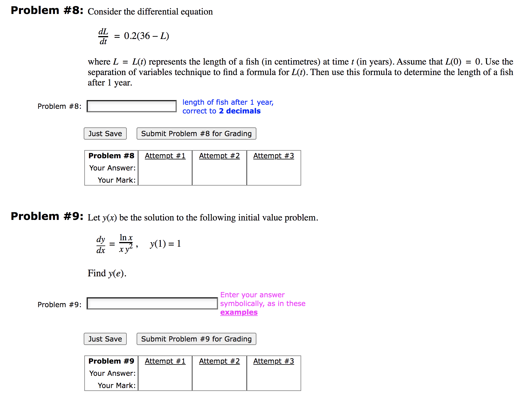 0.2(36 L) Where L = L(t) represents the length of a sh