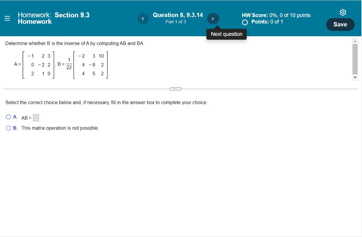 - 3y - 3z = 5 The solution set is {( D>