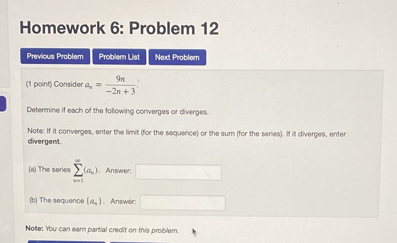  Homework 6: Problem 12 Previous Problem Problem List Next Problem In