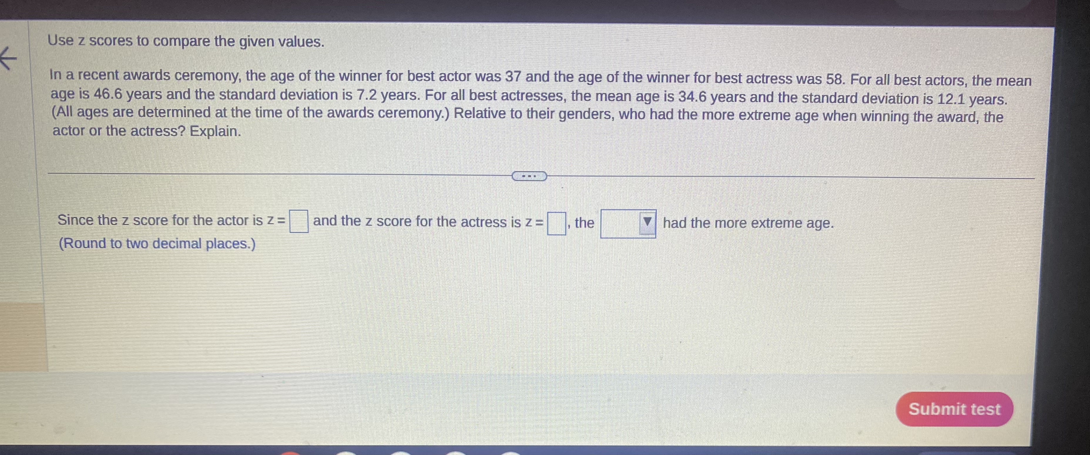 Homework help!!Question 12 ' res to compare the given values. nt
