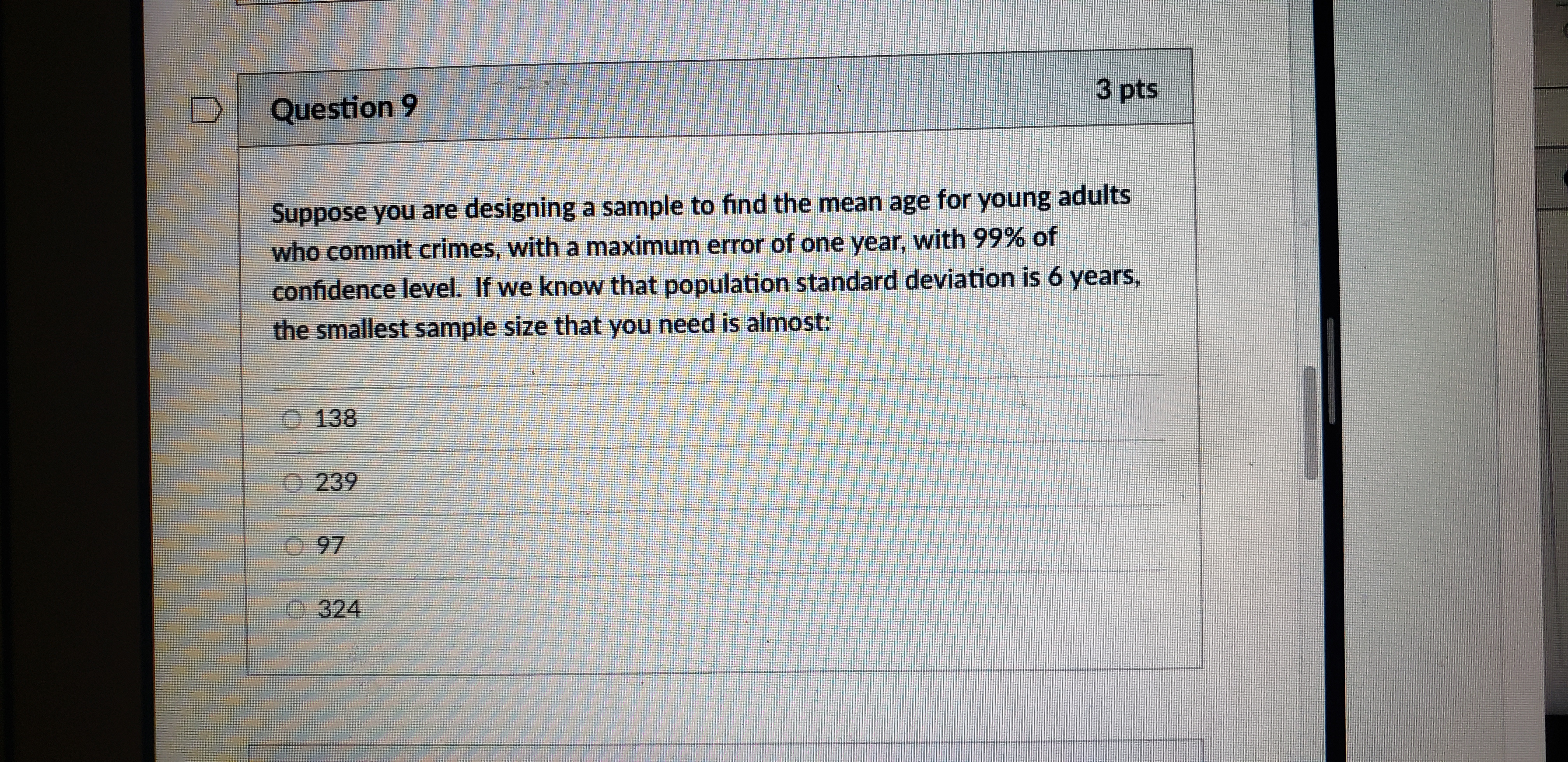 if the hypotheses test are: HO: (= 69 H1: 1# 69 0.0394