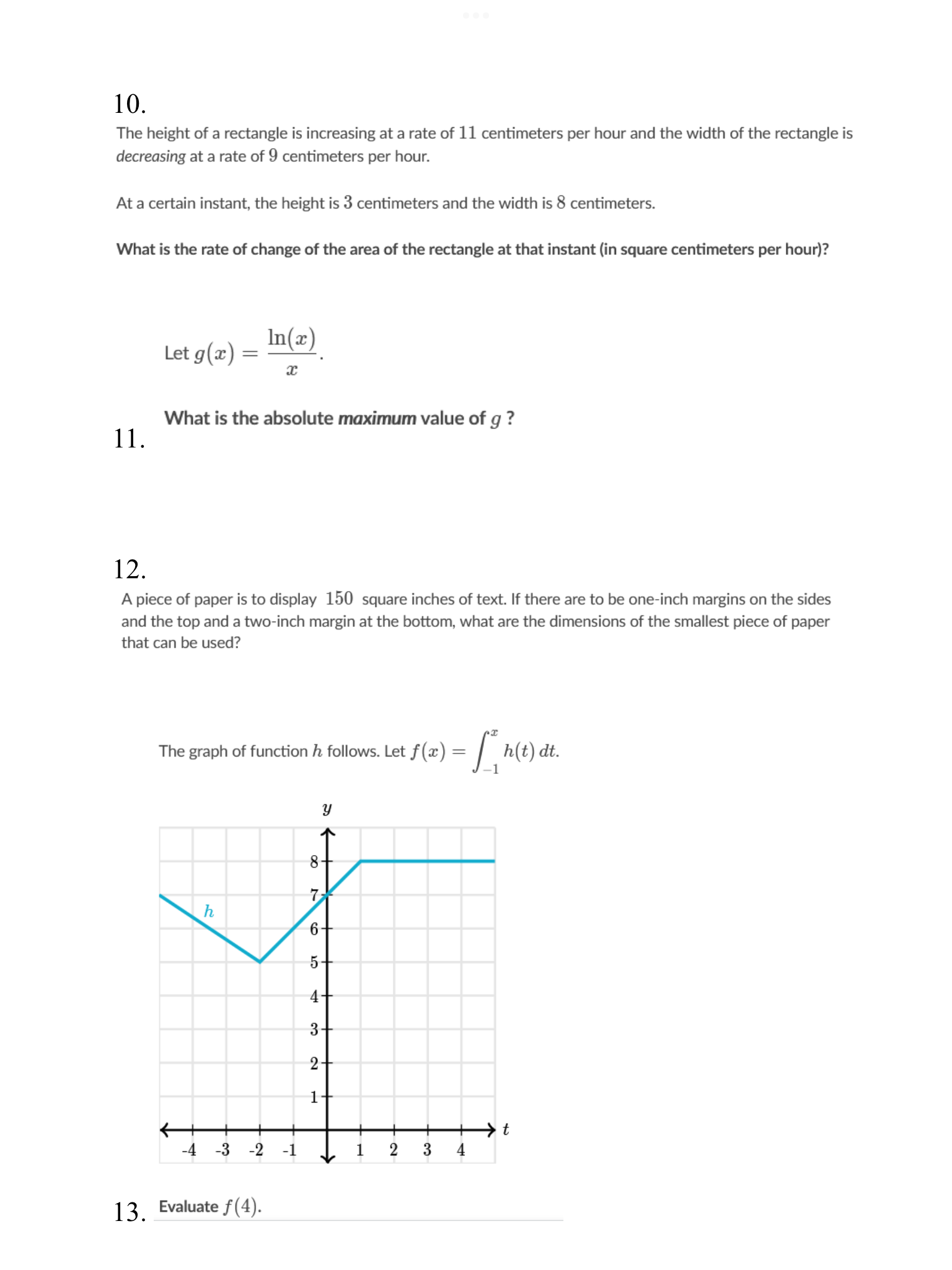  Here are some problems that I am not sure what the
