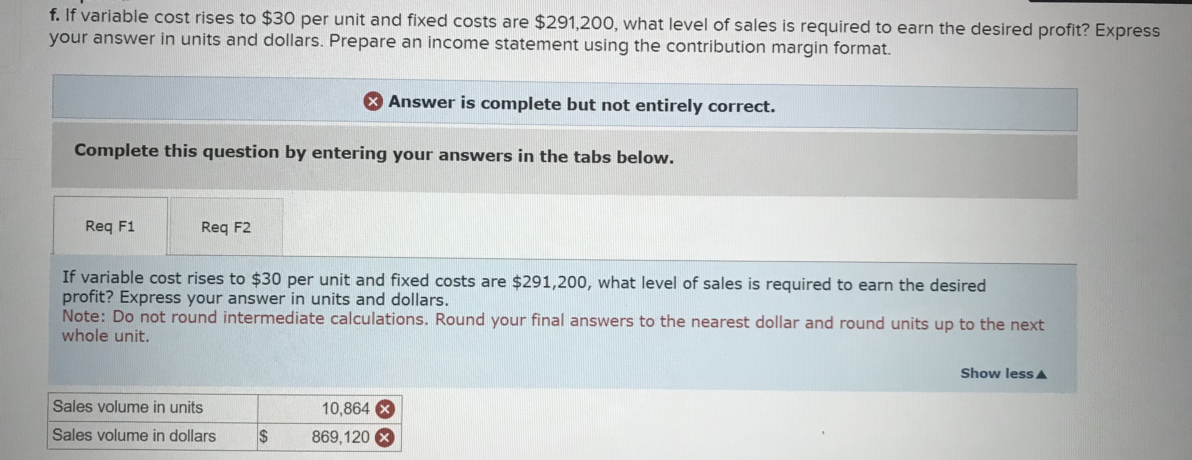interdependent. For example, the $252,000 desired profit introduced in Requirement c also