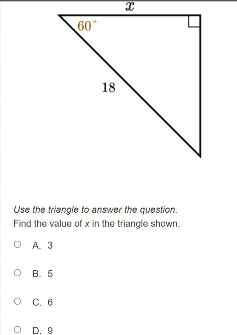 mZA = 90 . What is the value of cot C? O