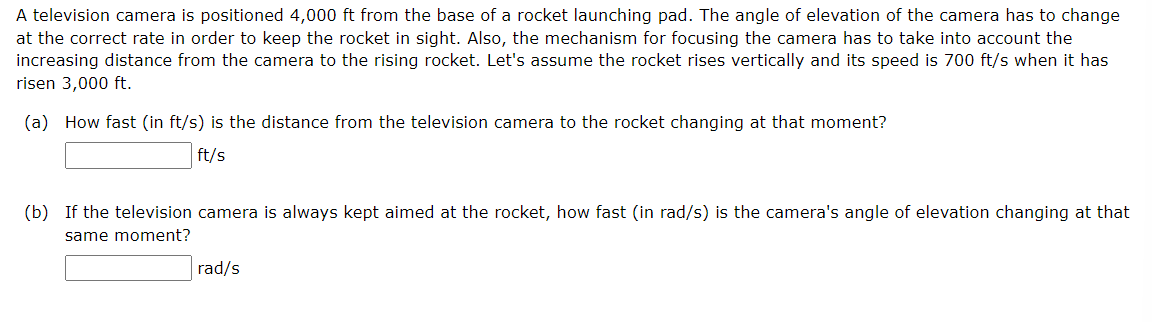 to change at the correct rate in order to keep the rocket