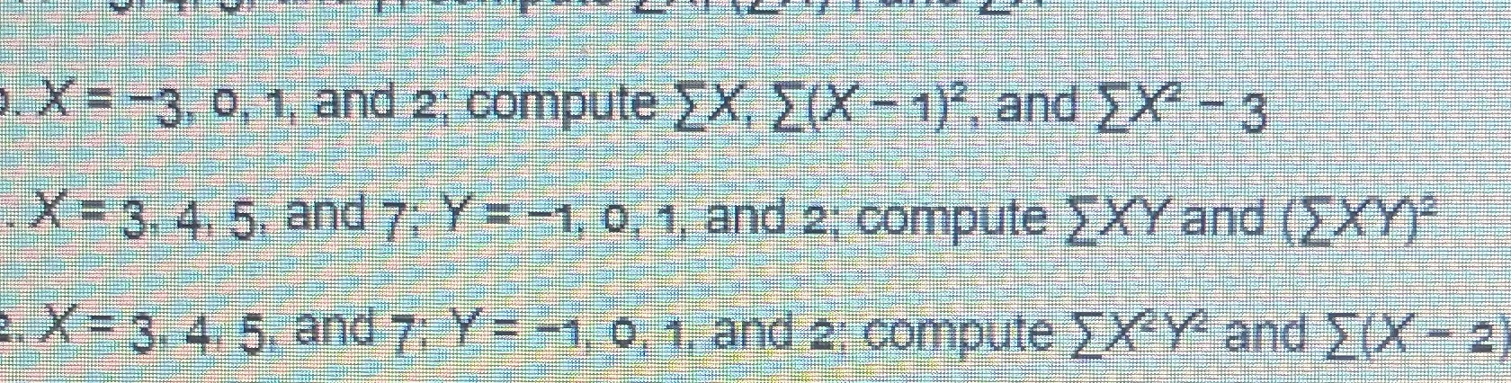 (X - 1) , and EX - 3 X = 3. 4,