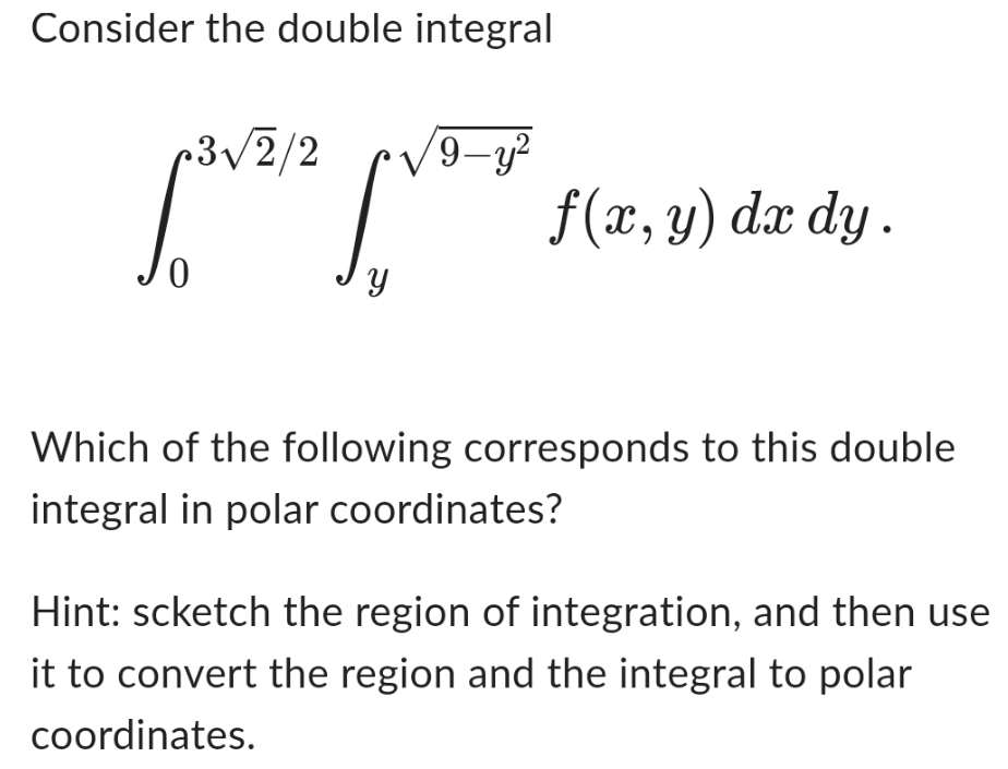 3/) d3: dy- 3; Which of the following corresponds to this double