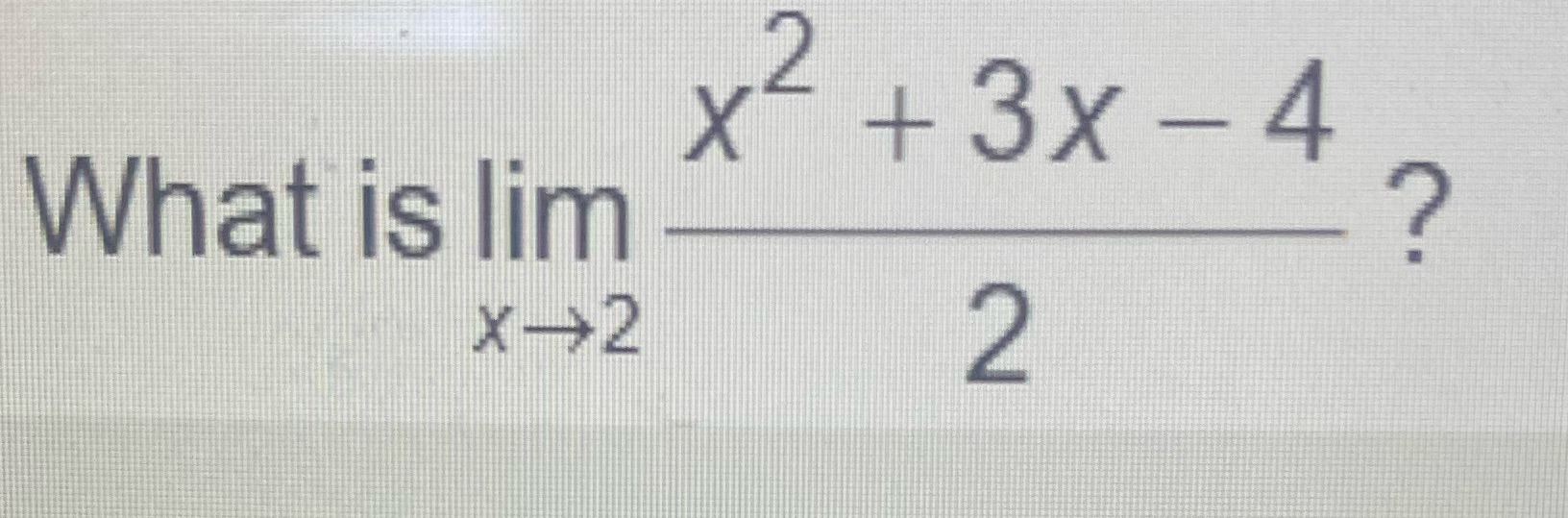 x +3x4 What is lim