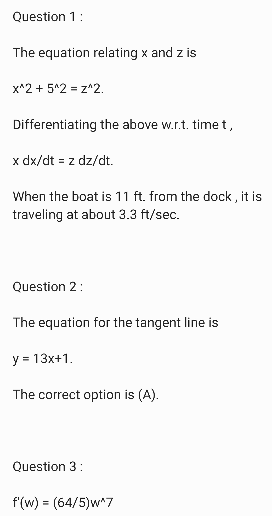 the water. How fast is the boat traveling when it is 11