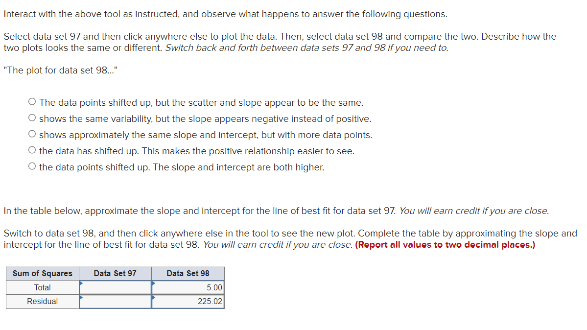 how the two plots looks the same or different. Switch back and