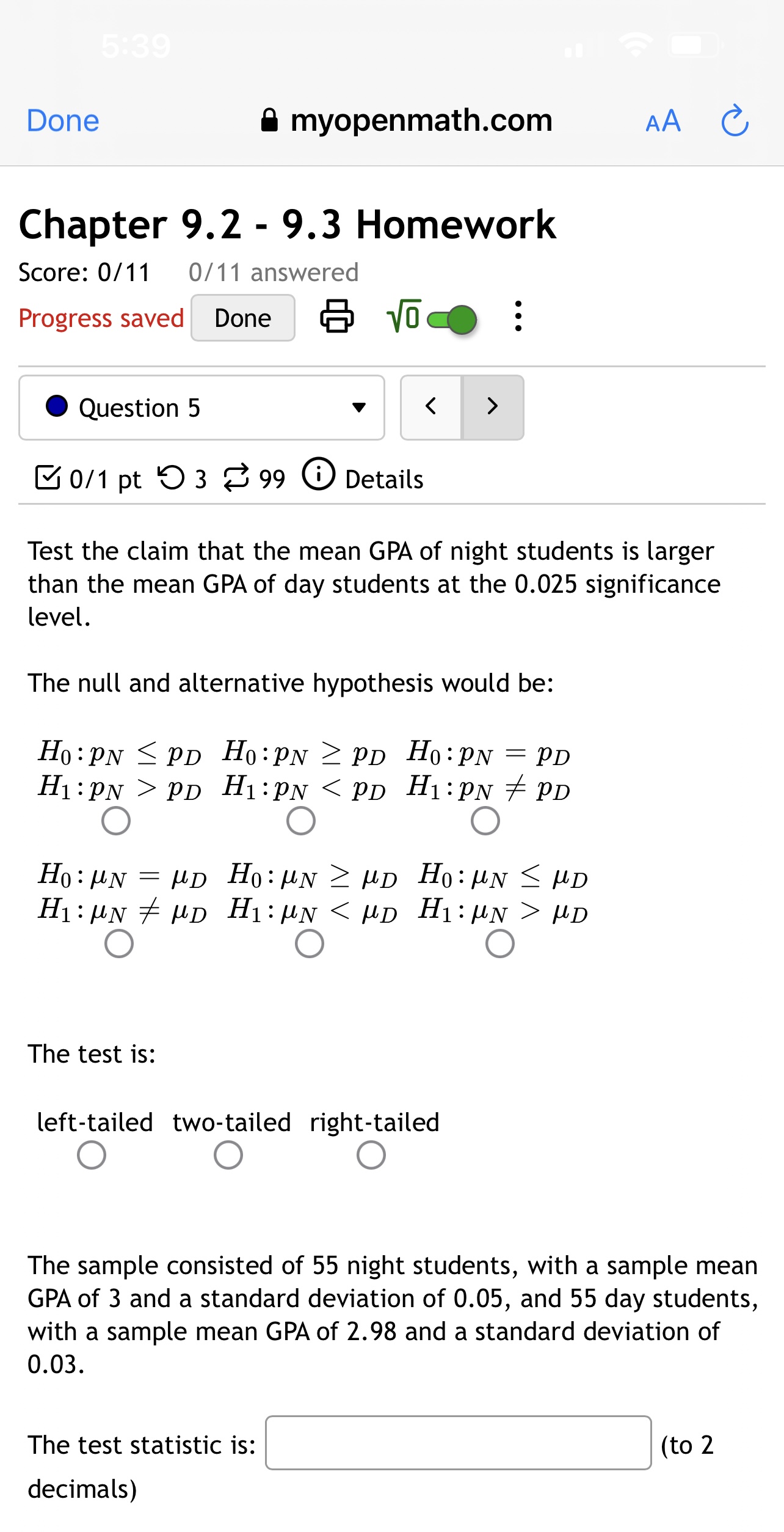 WC. . Question 3 v E 0/1 pt 0 3 8 99
