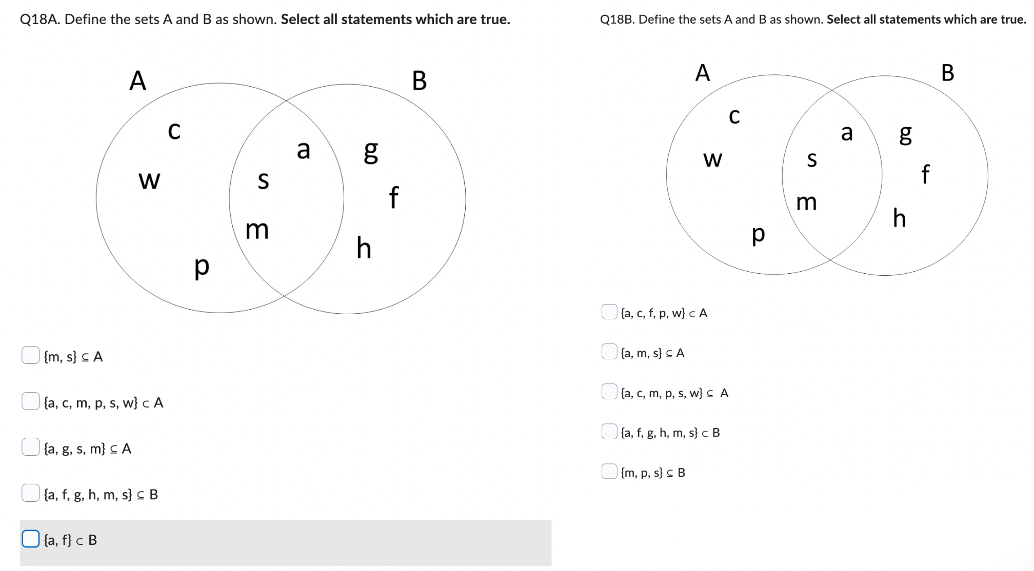 c, m, p, s, WJ CA Ofa, c, m, p, s, W}