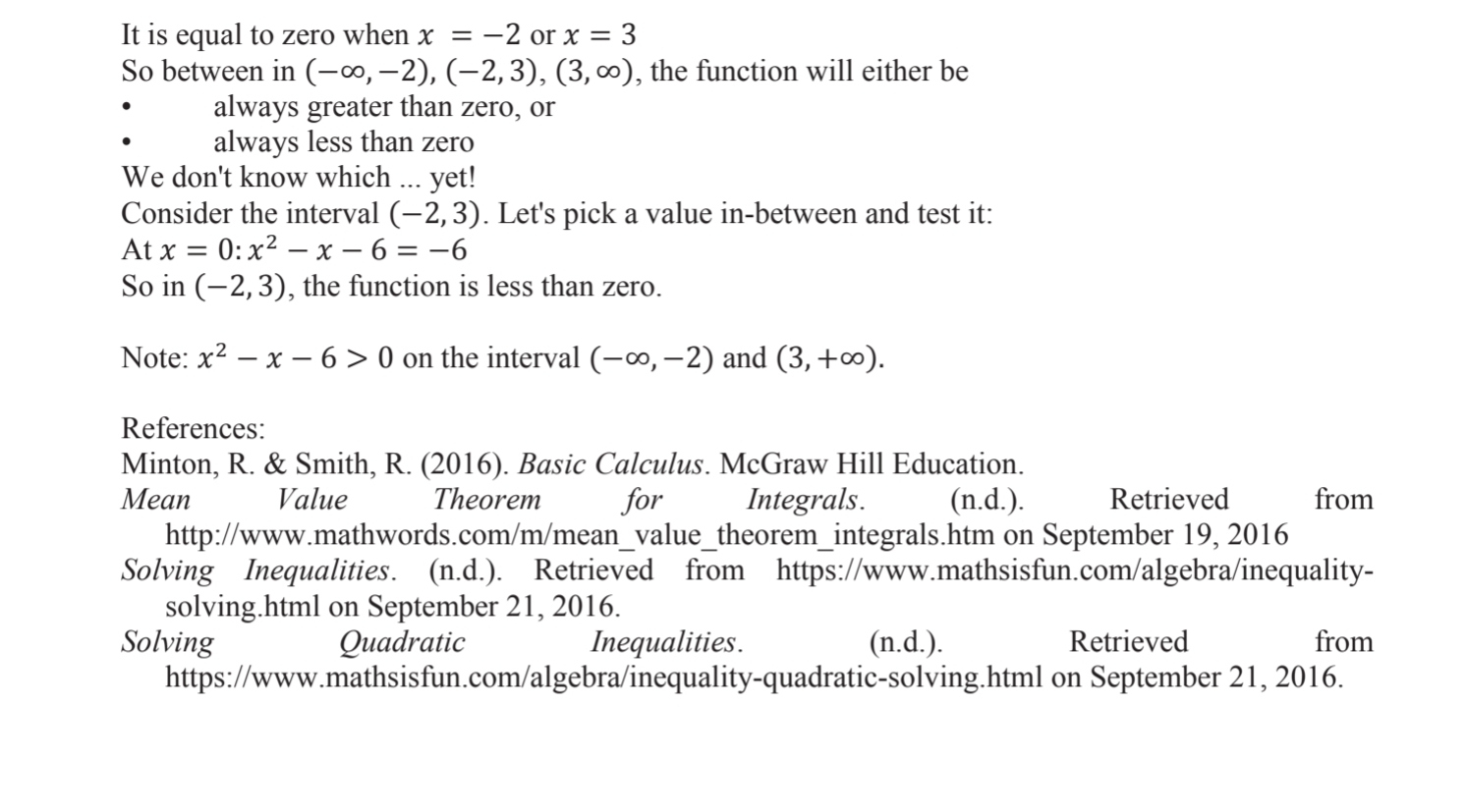 11 equal pieces, which we will call regular partition of [a, b].