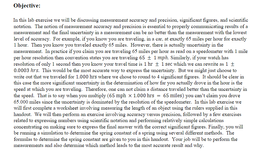 of measurement accuracy and precision is essential to properly communicating results of