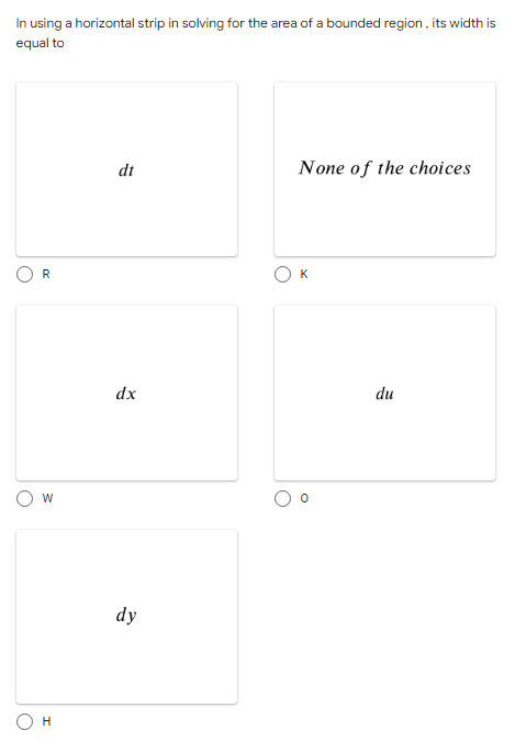 O H OKThe area under the given curve below is equal to