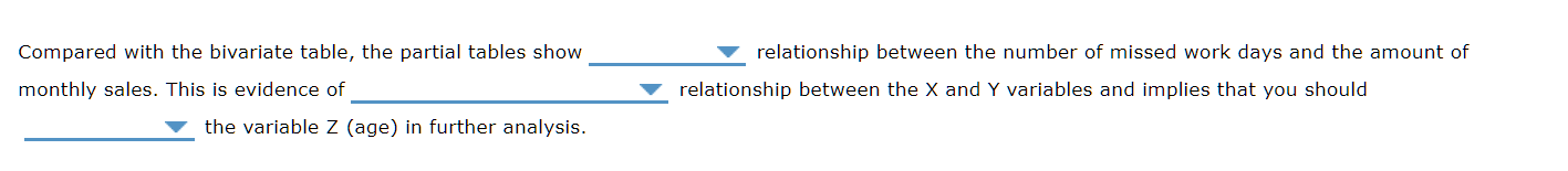the effect of a third variable Z on the relationship between two