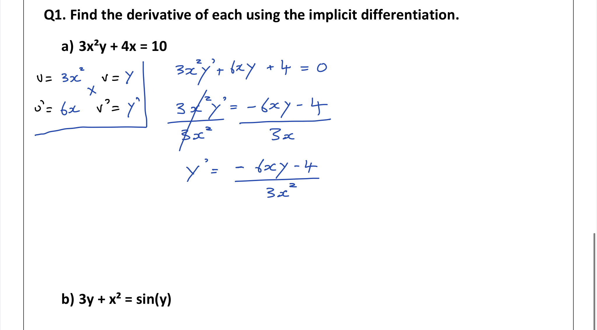 a) 3x2y + 4x = 10 3177,1417 * '1' = 0 3