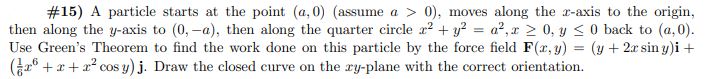 0), moves along the r-axis to the origin, then along the y-axis
