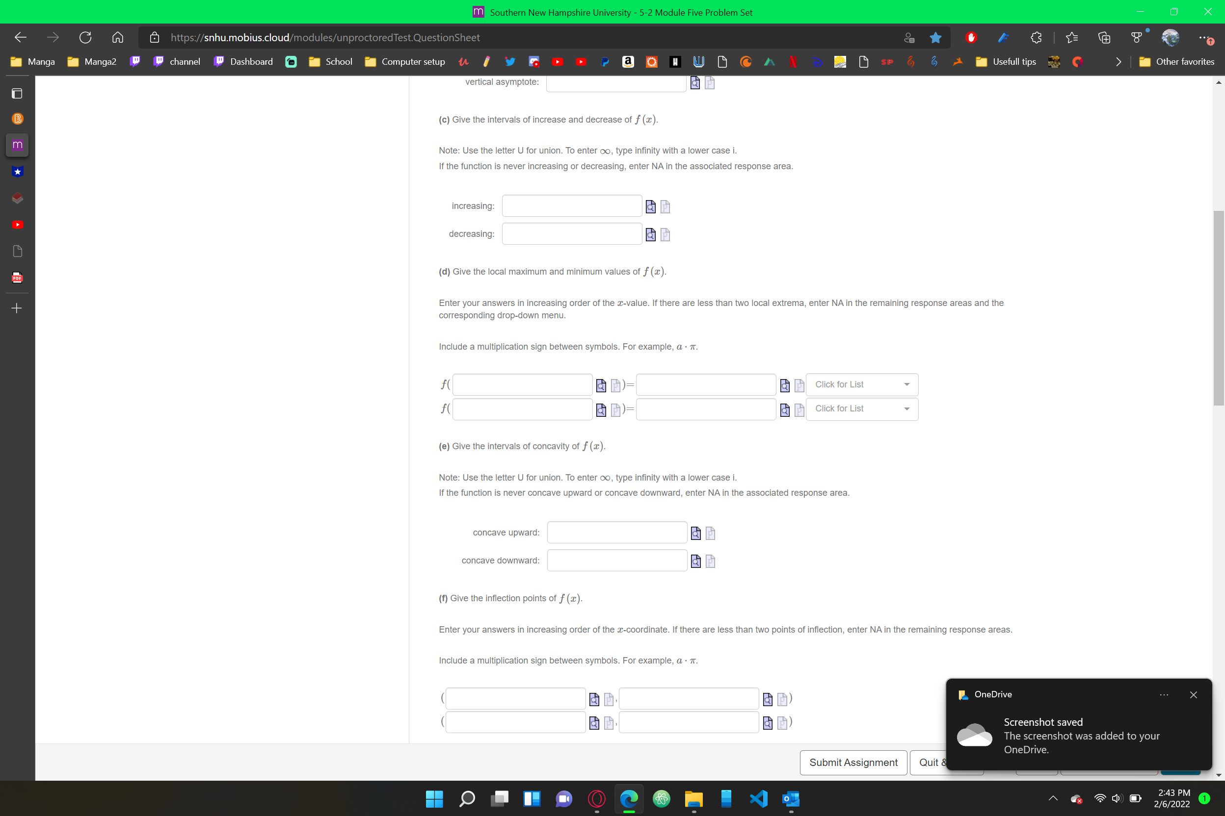 Other favorites Question 4 Consider the function f (a) = a +