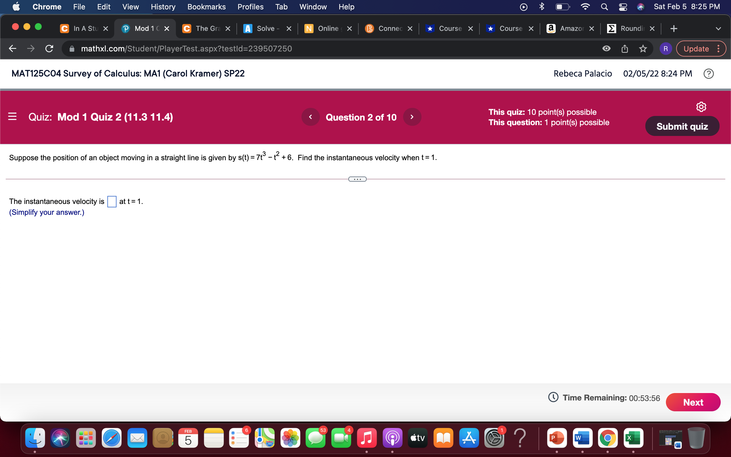 Chrome File Edit View History Bookmarks Profiles Tab Window Help Q