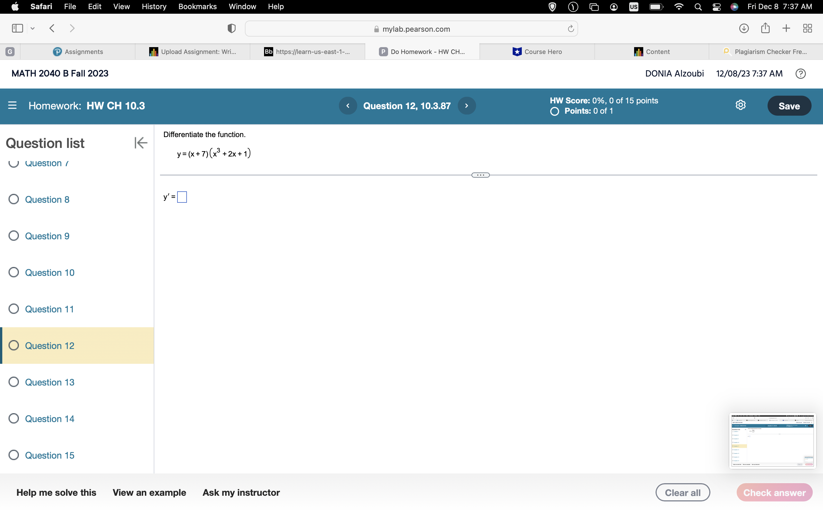 Question 3 O Question 4 Question 5 O Question 6 O Question