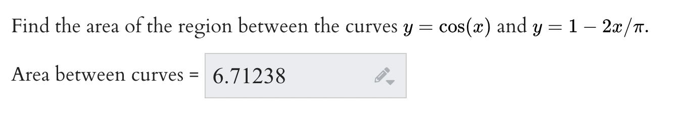2m/7r. Area between curves = 6.71238 f