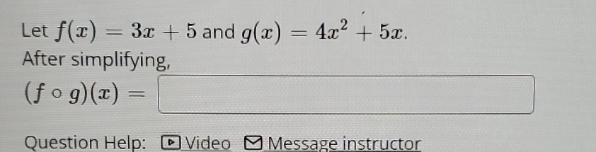 Help: @Video E Message instructor