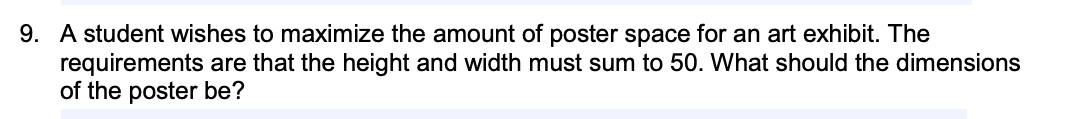 16? \f5. Given the area of a rectangle is A = bh.