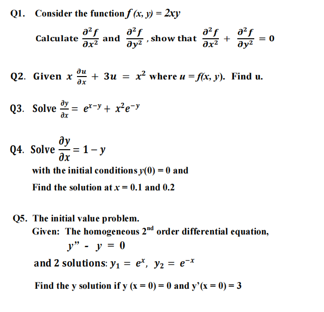 Calculate arz and avz . show that ax2 av2 = 0 Q2.