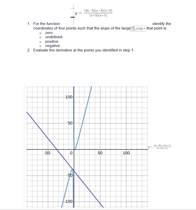  y (4x-3)(x-2) (2+5) (2+5) (3+1) 1. For the function identify the