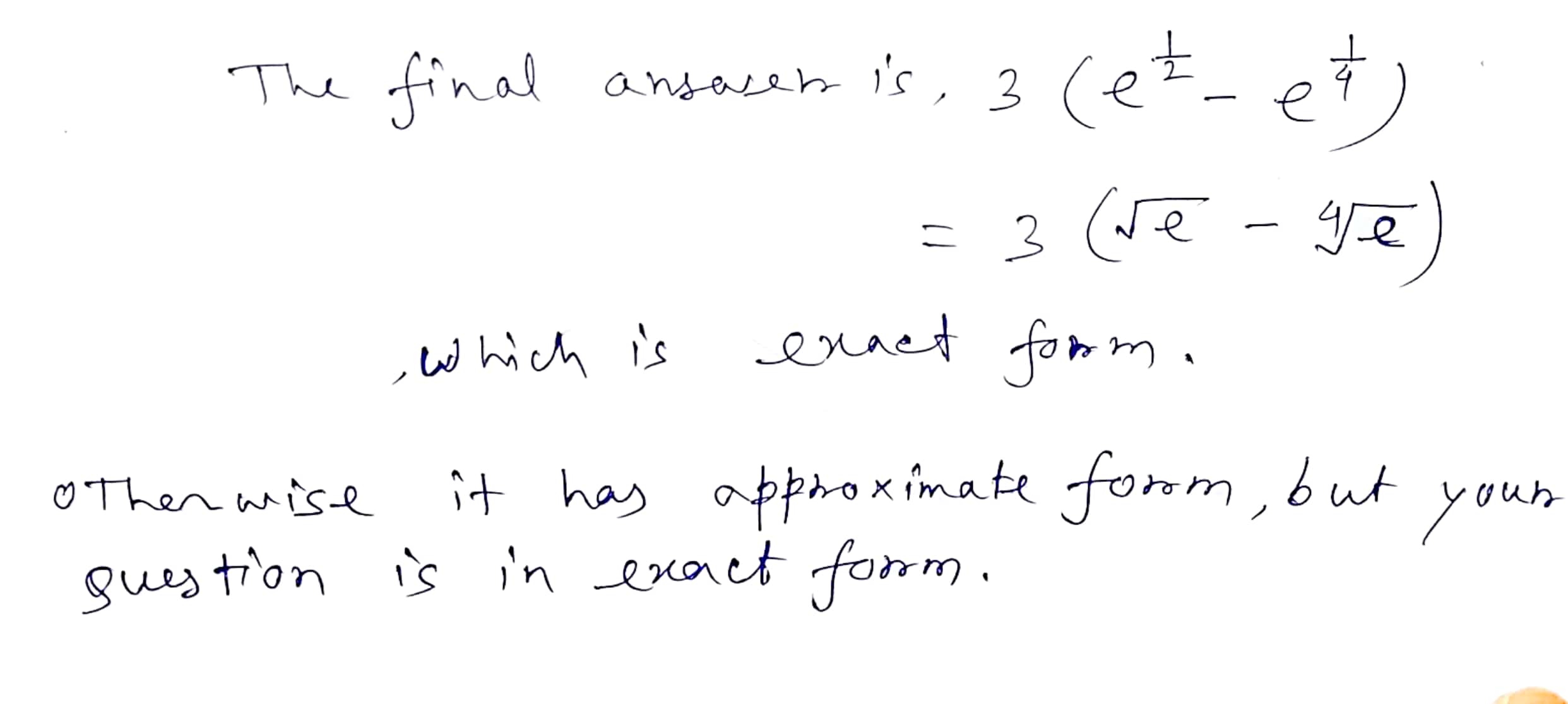sin (2x ) esin (x ) dx TT / 6The final answer