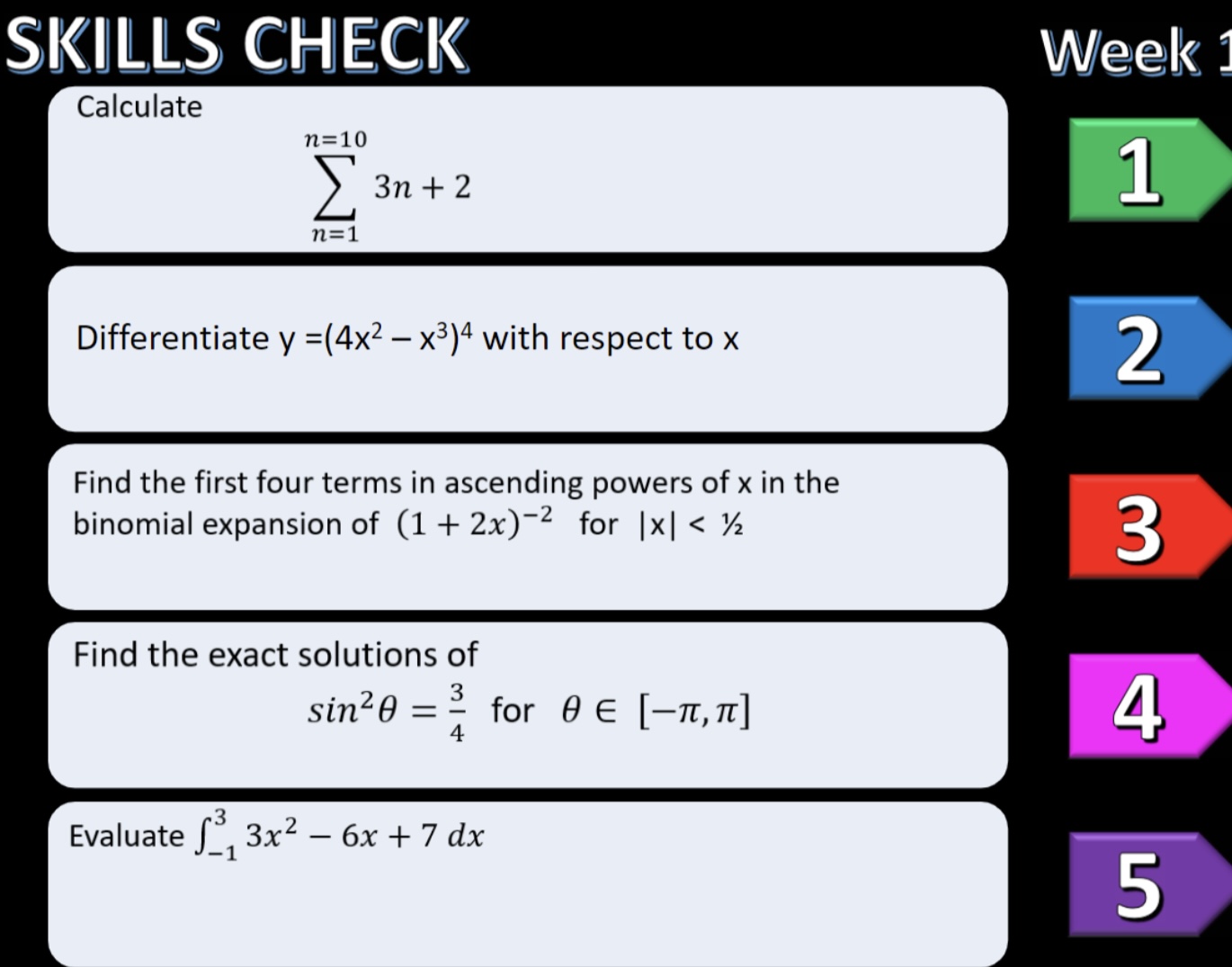 Find the first four terms in ascending powers of x in the