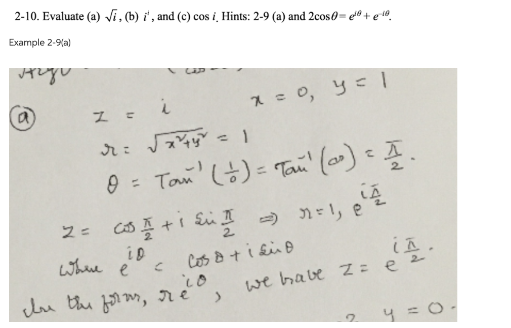  need help with evaluating 2-10. Evaluate (a) Vi, (b) i', and