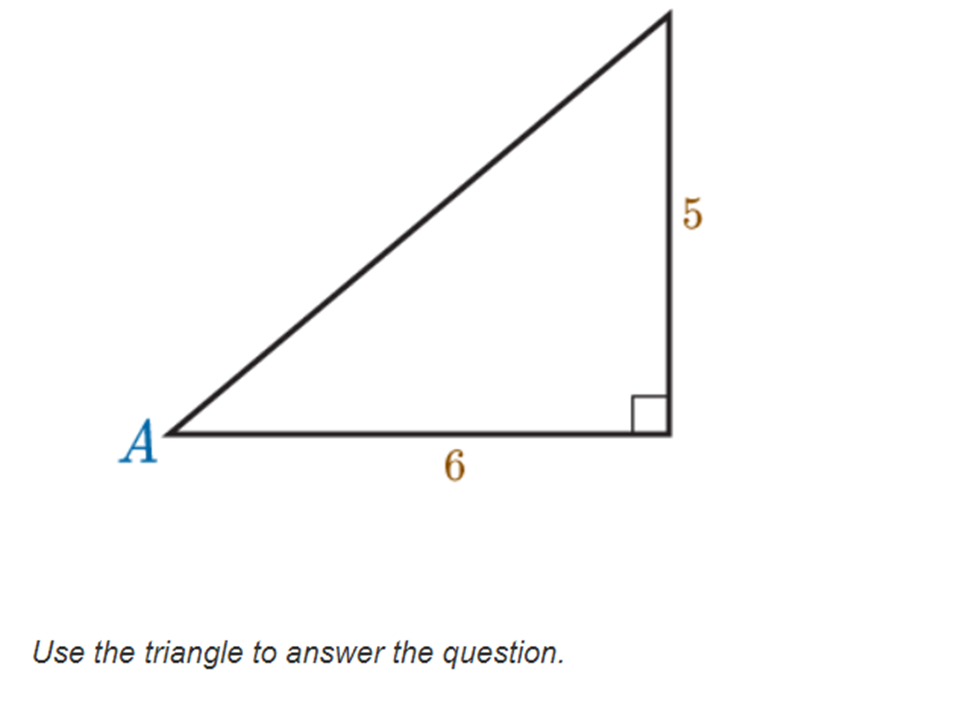 0.42, find angle A in degrees. Round your answer to the nearest