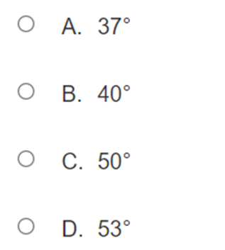 hundredth. O A. 33.56 O B. 39.81 0 C. 50.19 O D.