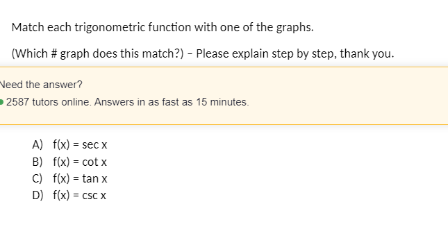 graph does this match?) Please explain step by step, thank you, \"eat